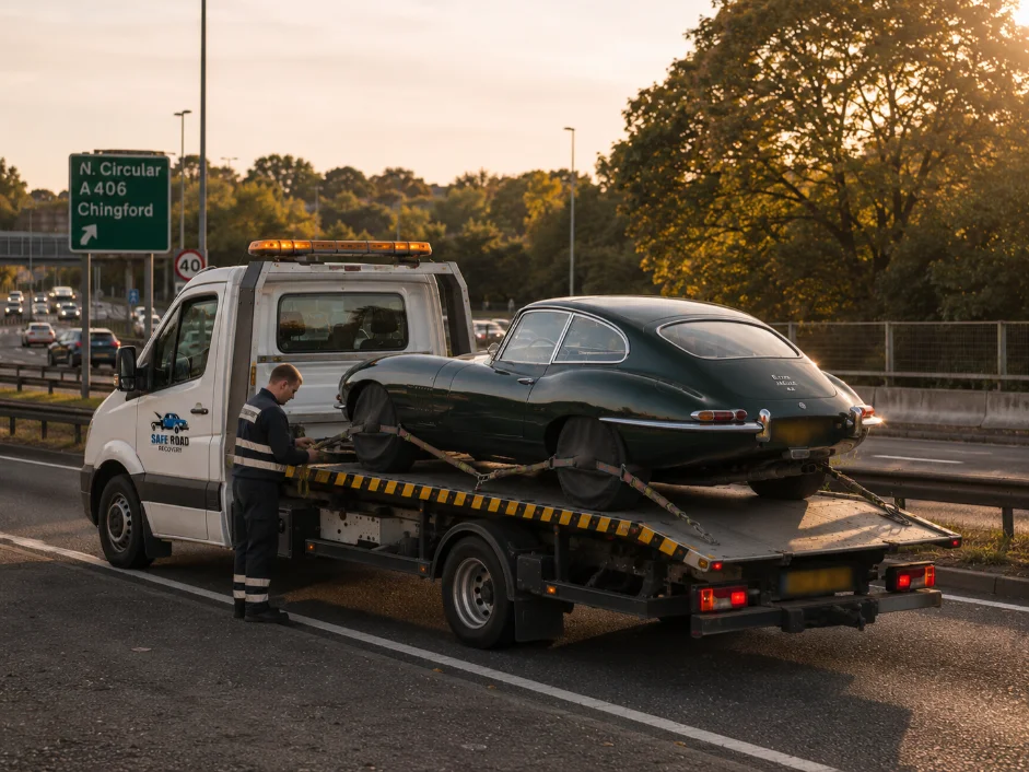 Classic Car Breakdown Recovery and roadside asssistance near A406 Road