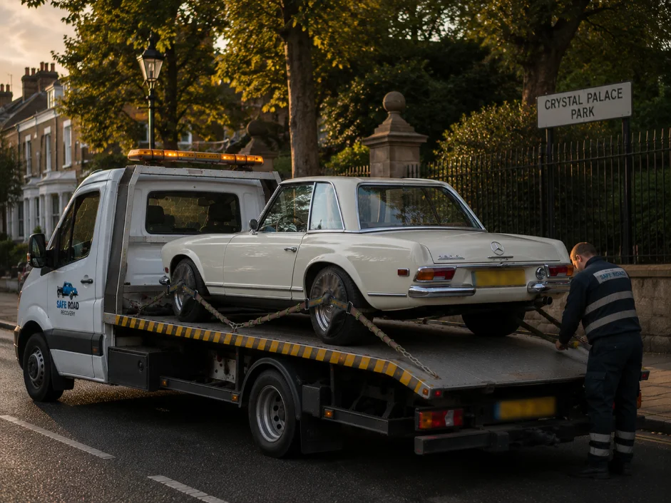 Classic Mercedes Car Recovery Service near Crystal Palace in London