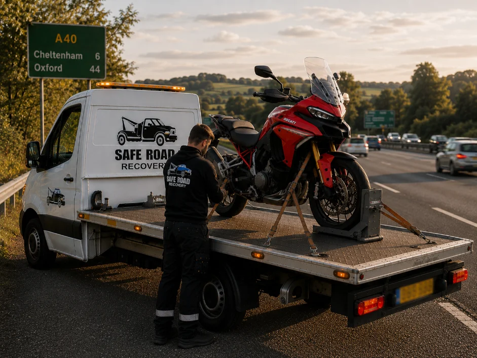 Ducati Motorbike Recovery A40 Road Cheltenham