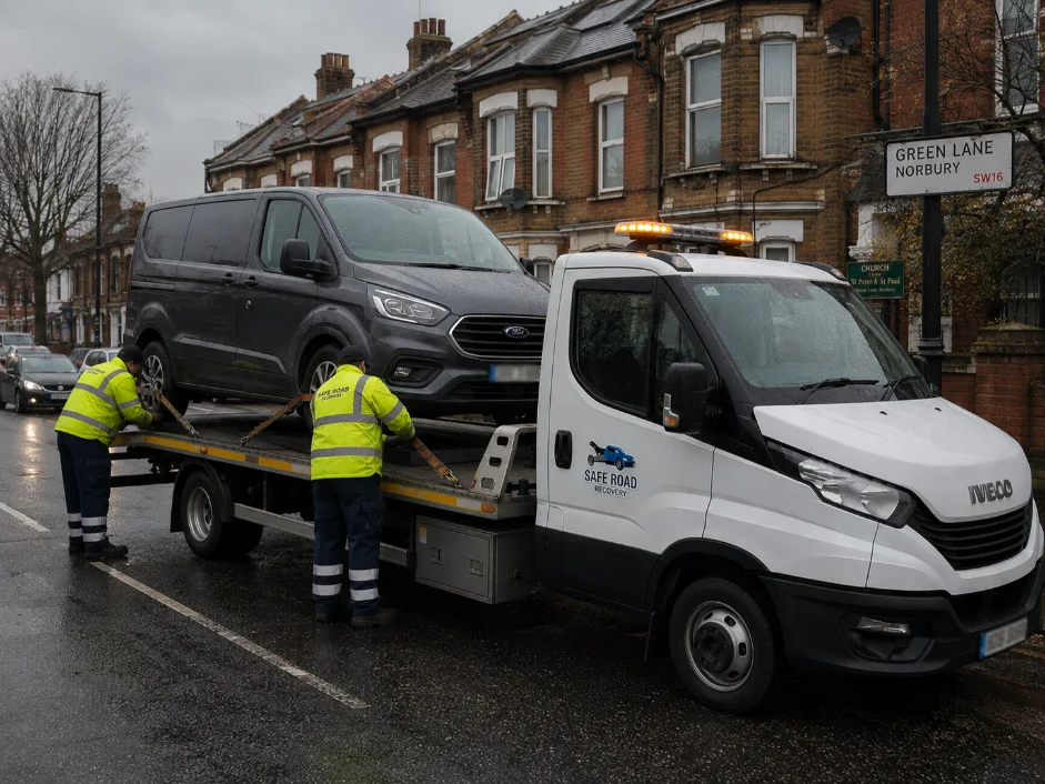 Ford Transit Vehicle Recovery Service in Norbury, UK