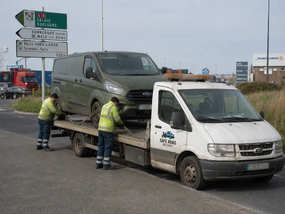 Ford Transit Van Recovery Service from Calais France to UK