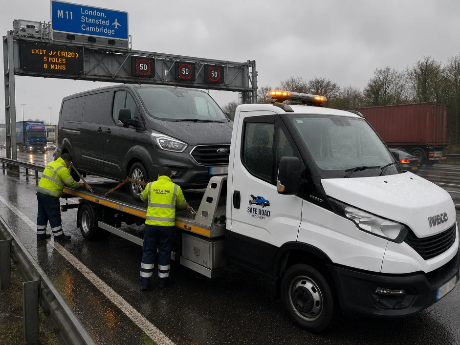 Ford Transit Van Recovery M11 Stansted