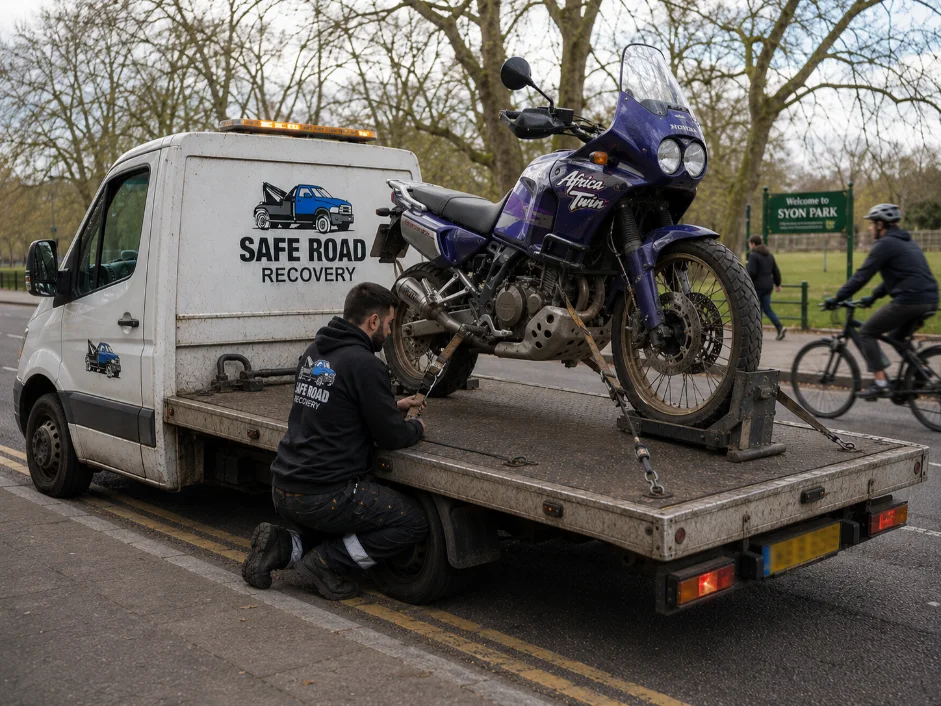 Honda Africa Twin Motorcycle Recovery Brentford, UK