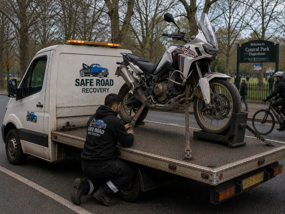 Honda Africa Twin Motorcycle Recovery Dagenham