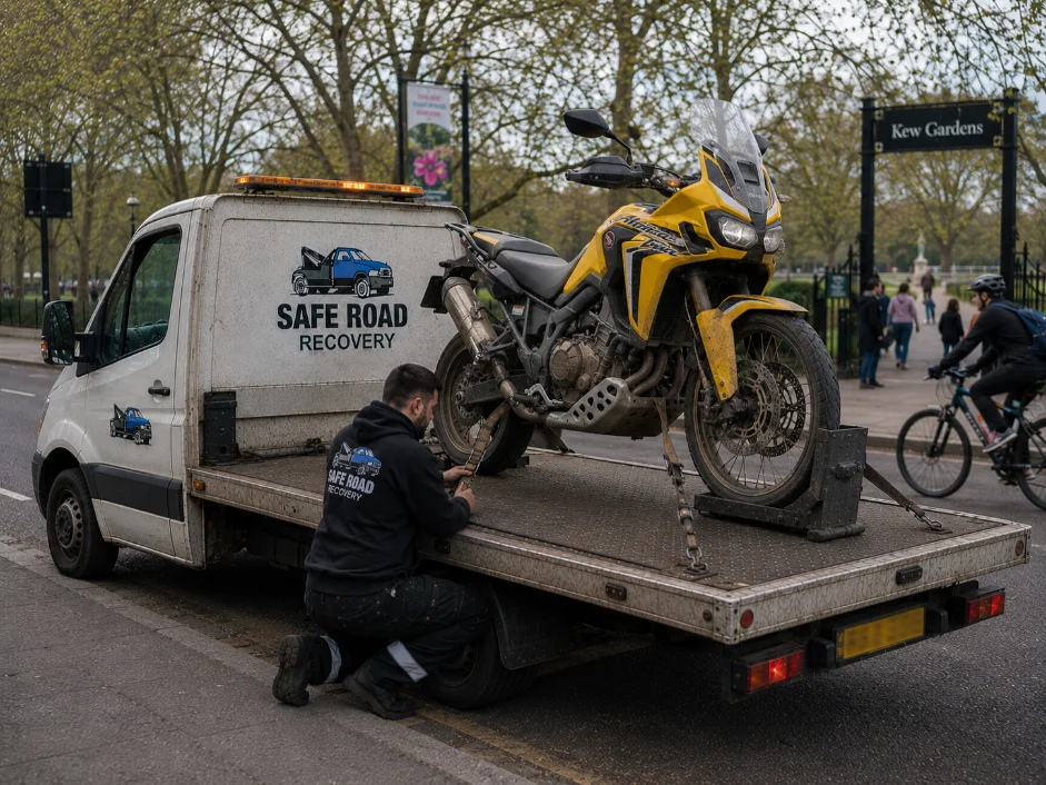 Honda Africa Twin Motorcycle Recovery in Kew