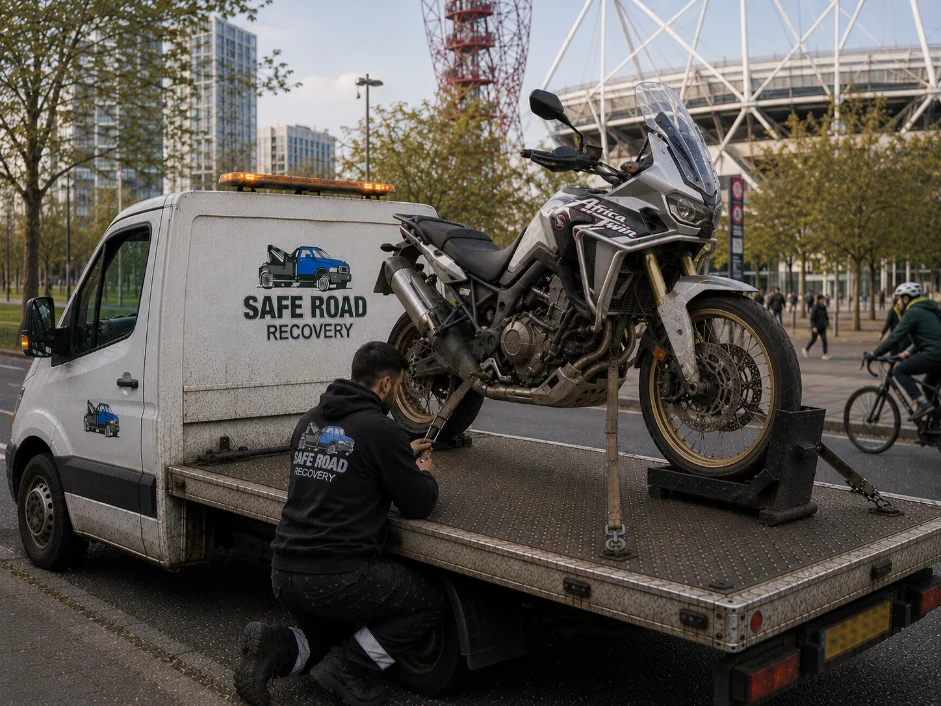 Honda Africa Twin Motorcycle Recovery Stratford