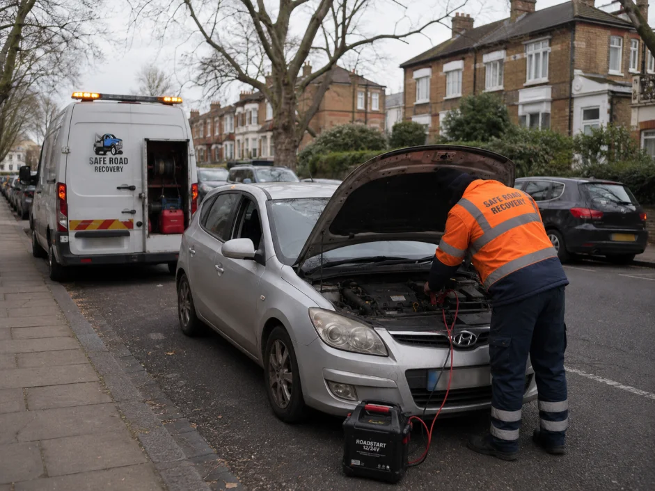 Hyundai Flat Battery Jumpstart in Southfields