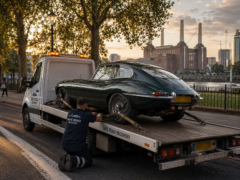 jaguar E-type Recovery Battersea, United Kingdom