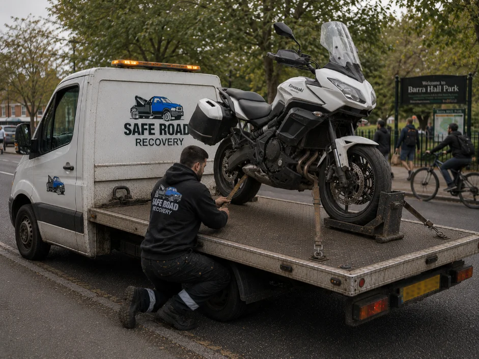Kawasaki Motorcycle Recovery in Hayes