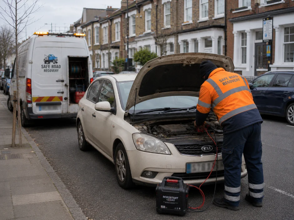 Kia Car Battery Jump Start in Fulham