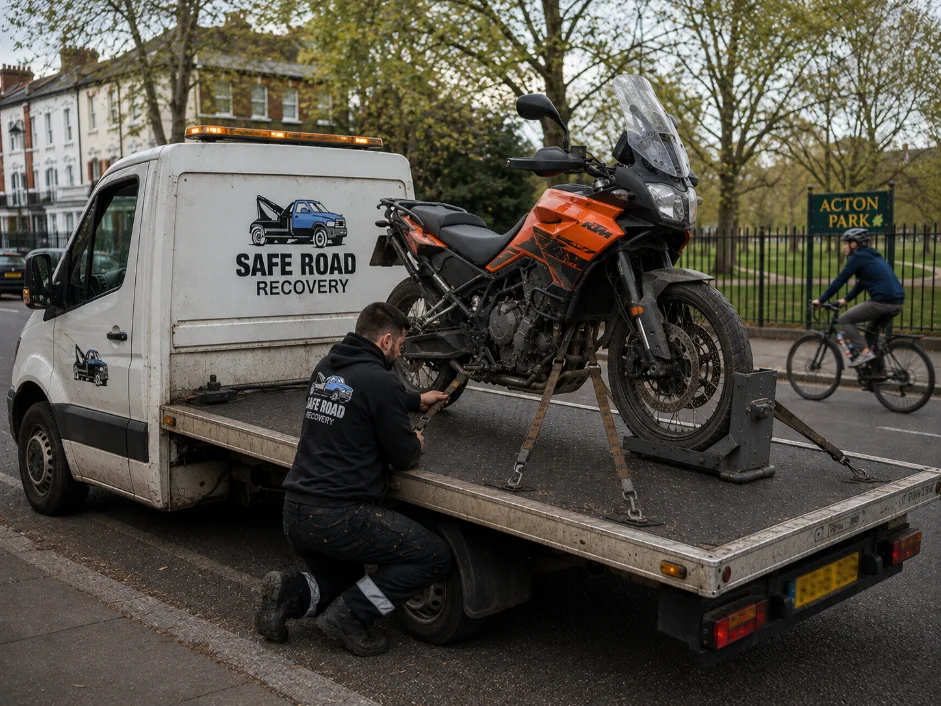 KTM Motorcycle Recovery service in Acton, UK