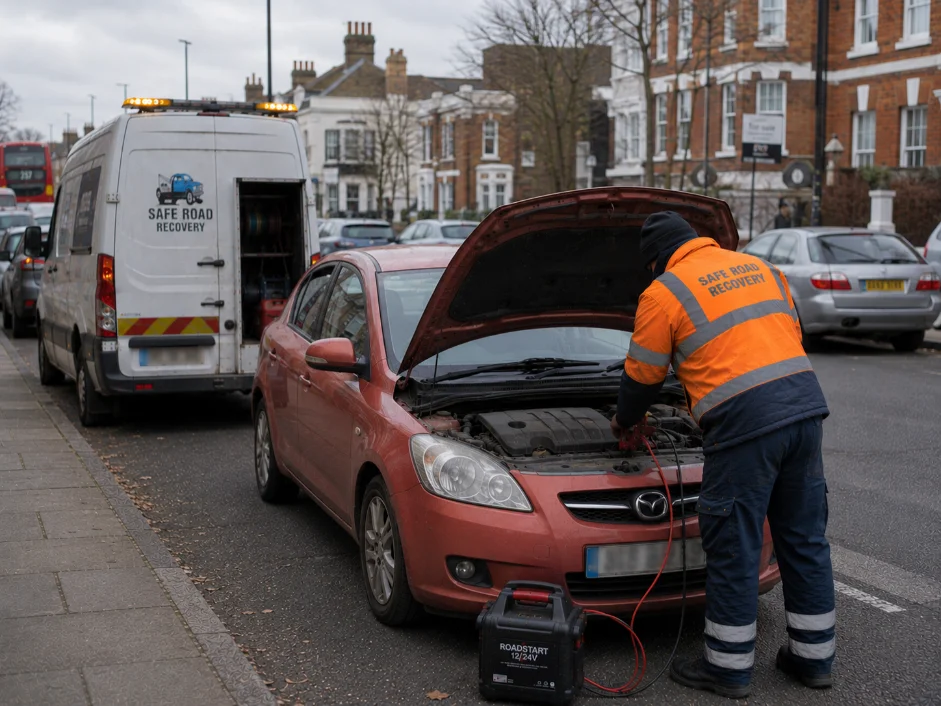 Mazda 3 Battery Jump Start in Brentford, United kingdom