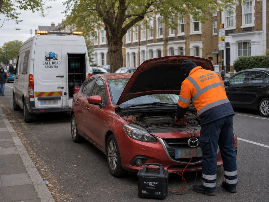 Mazda Car Battery Jump Start in Kew