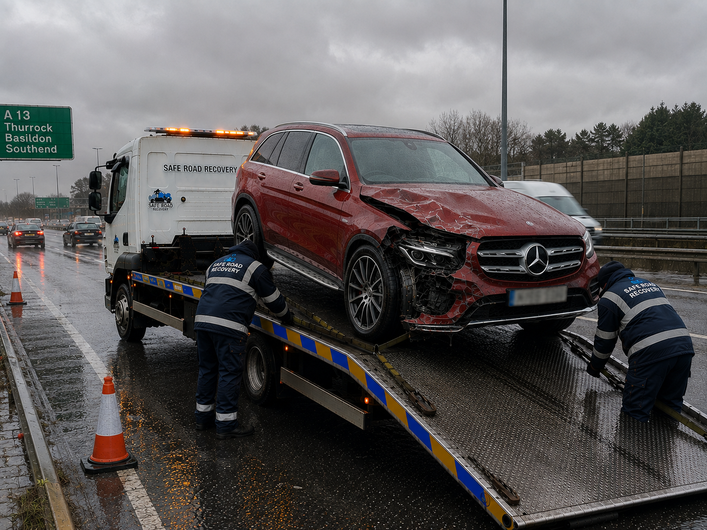 Mercedes Accident Recovery A13 Thurrock