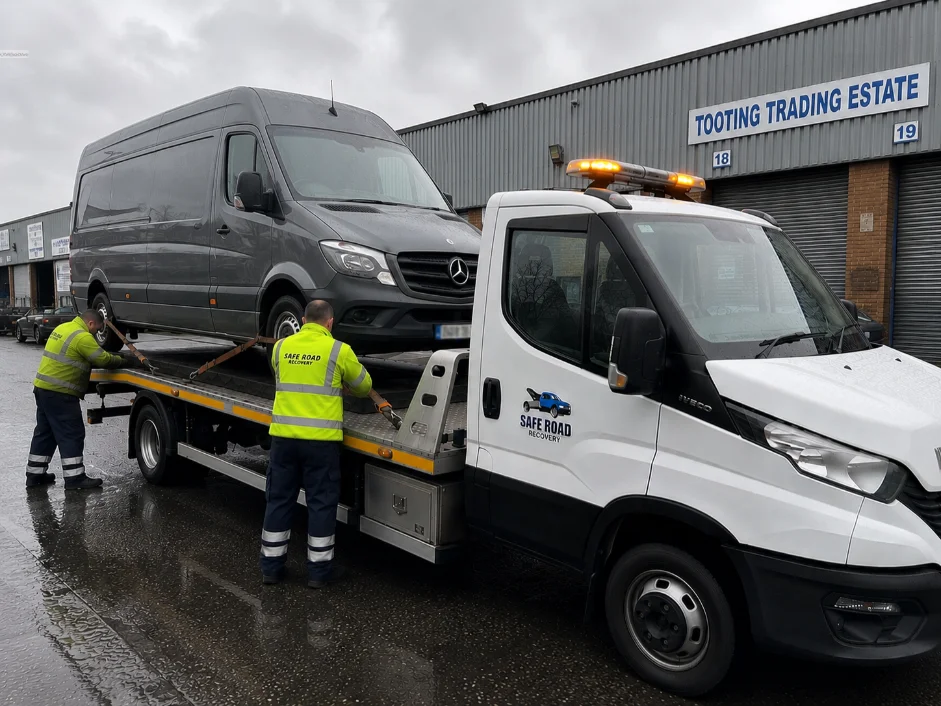Mercedes Sprinter Commercial Van Recovery near Tooting Trading Estate