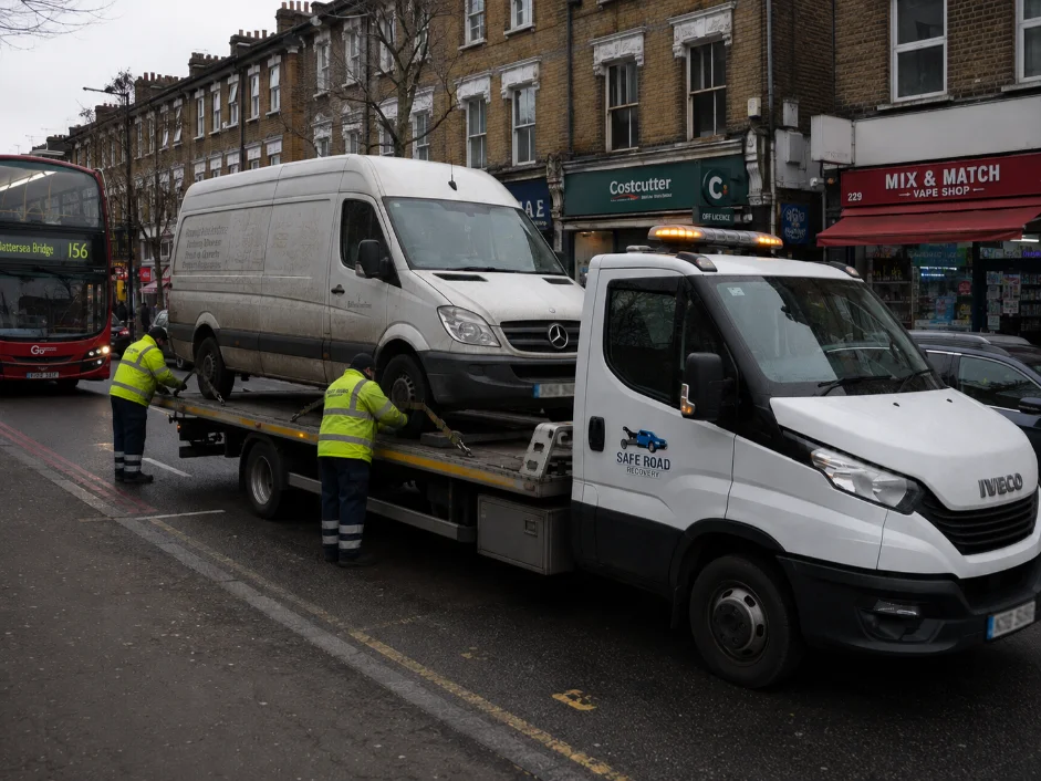 Mercedes Sprinter Van Recovery in Vauxhall, England