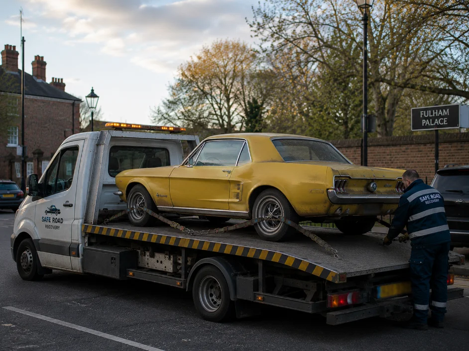 Mustang Classic Car Recovery in Fulham