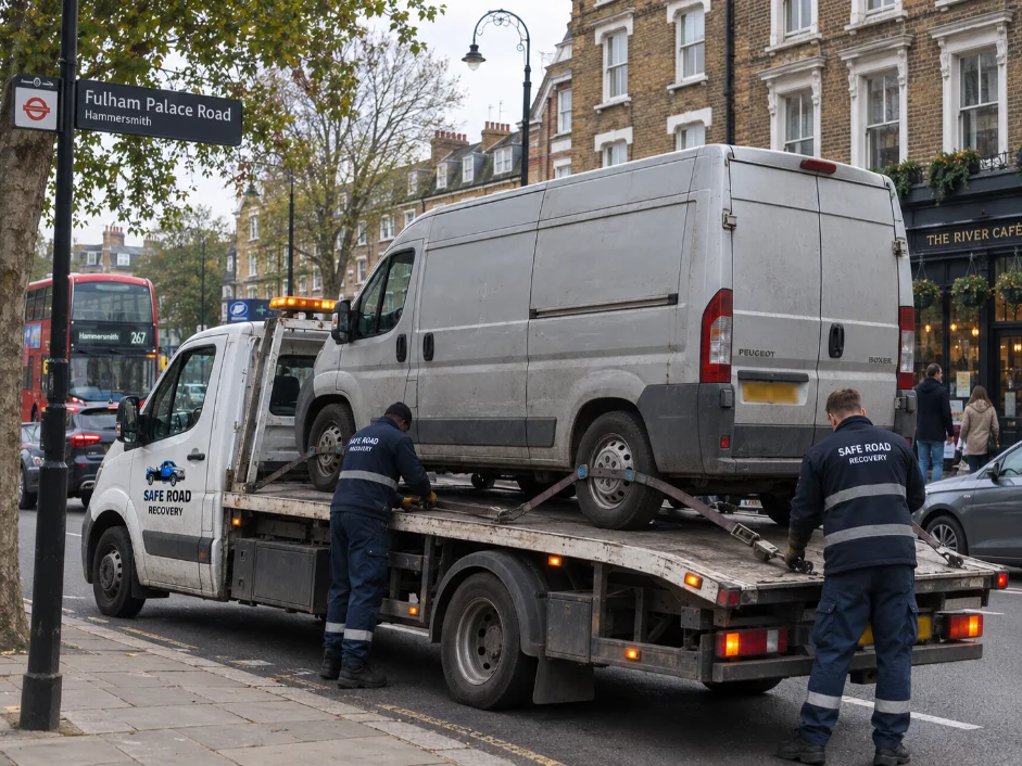 Peugeot Boxer Van Recovery Service in Hammersmith, England