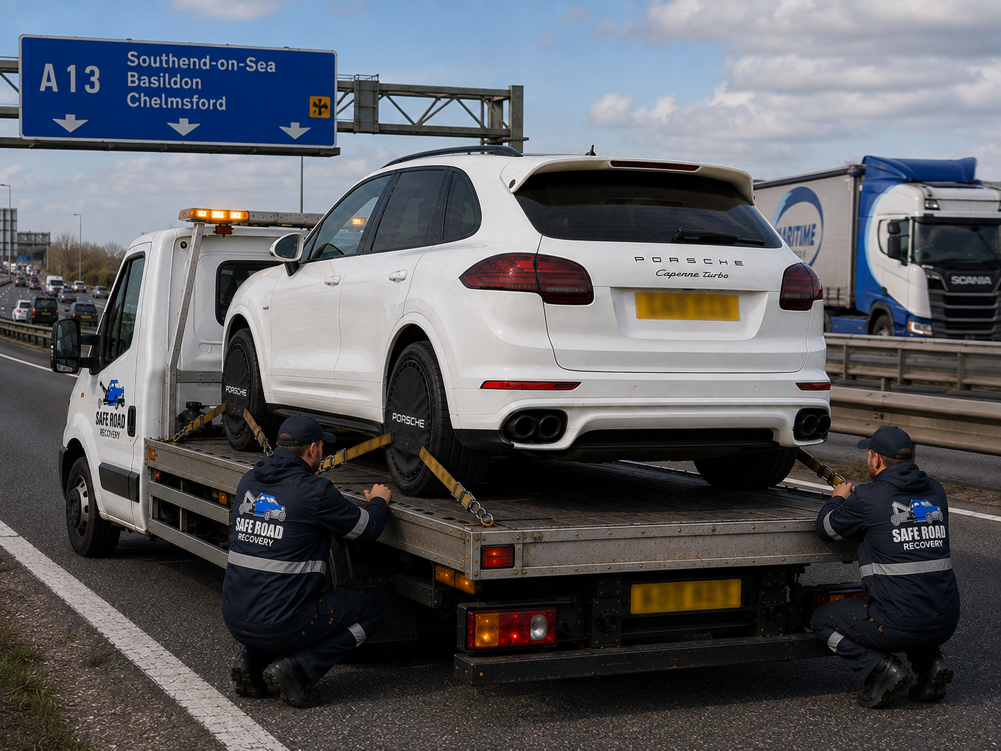 Porsche Cayenne Car Recovery A13 Southend, UK
