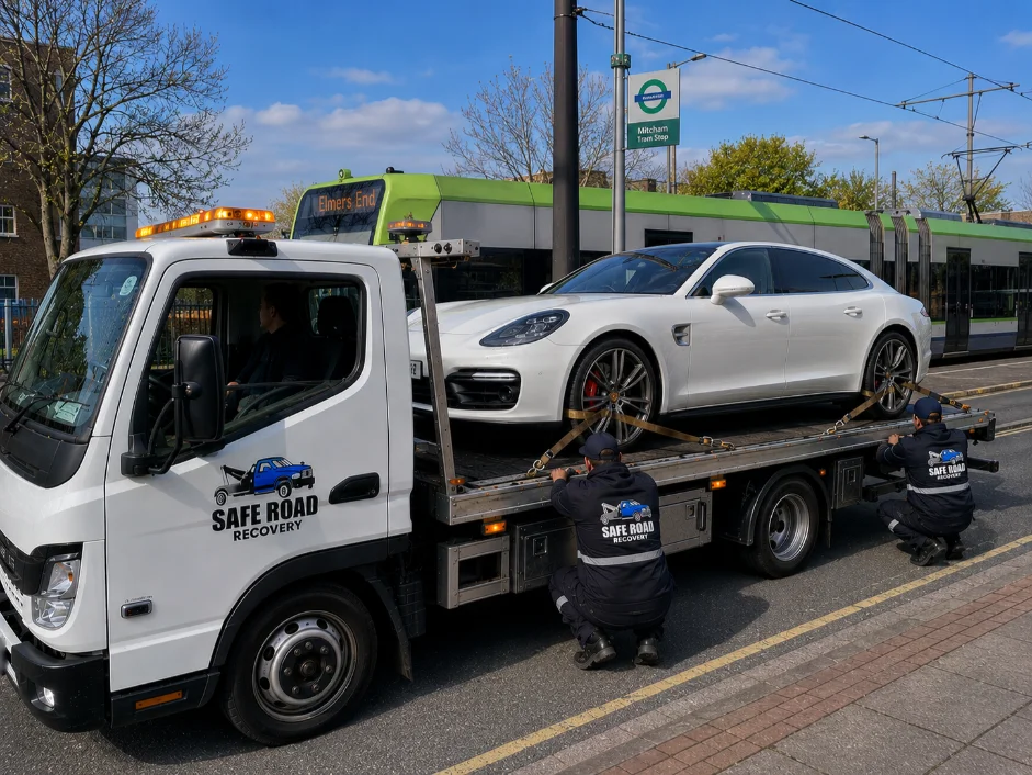 Porsche Panamera Luxury Car Recovery in Mitcham, UK