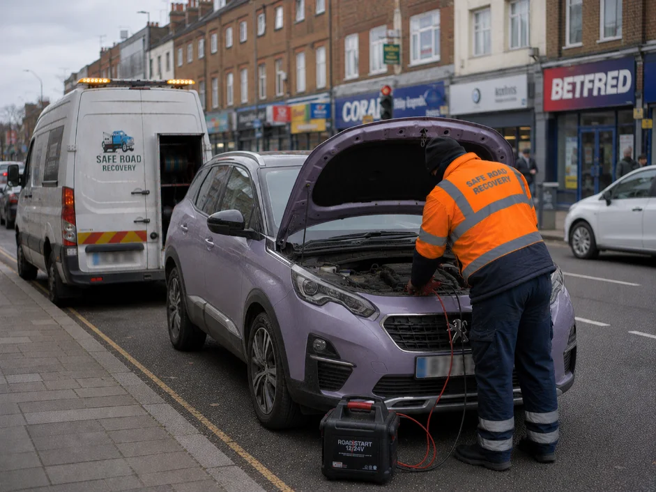 Renault Captur Jump Start service in Romford, England