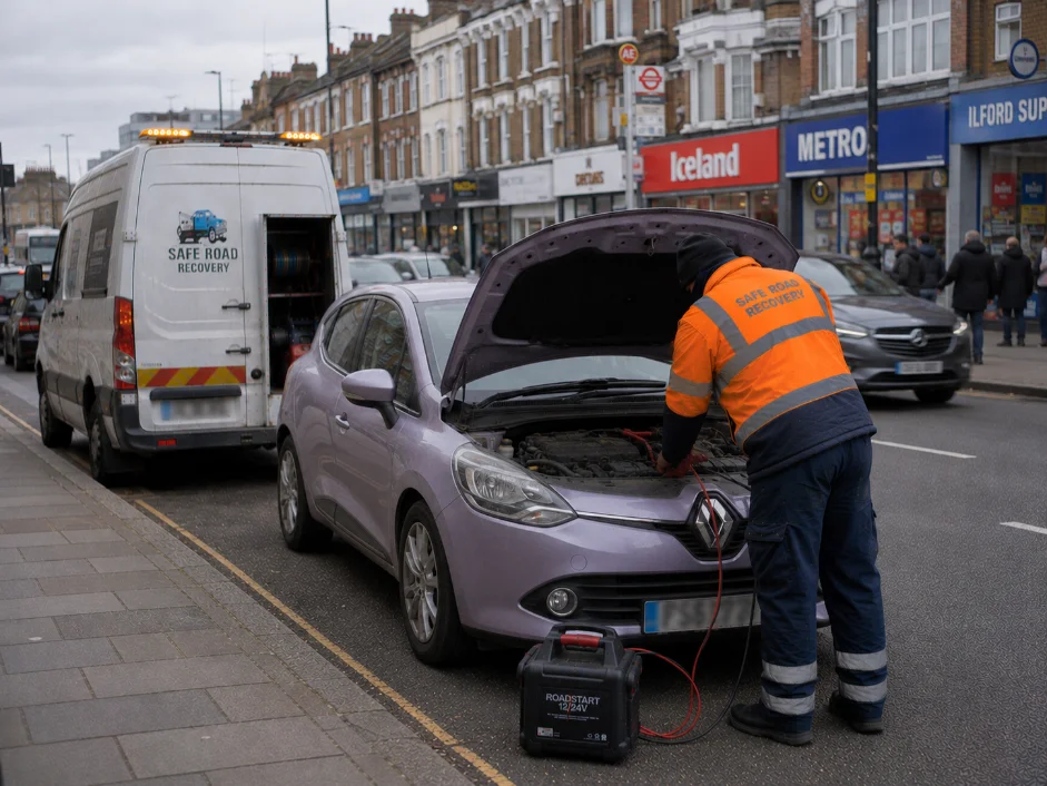 Renault Clio Jump Start Ilford, UK
