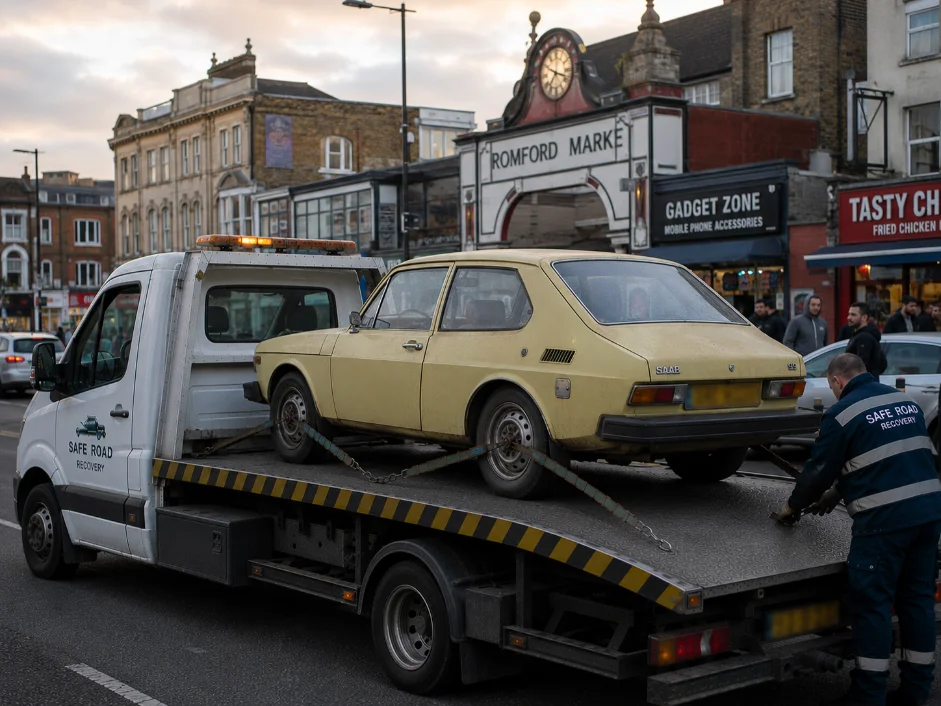 Saab 99 Classic Car Recovery in Romford, UK