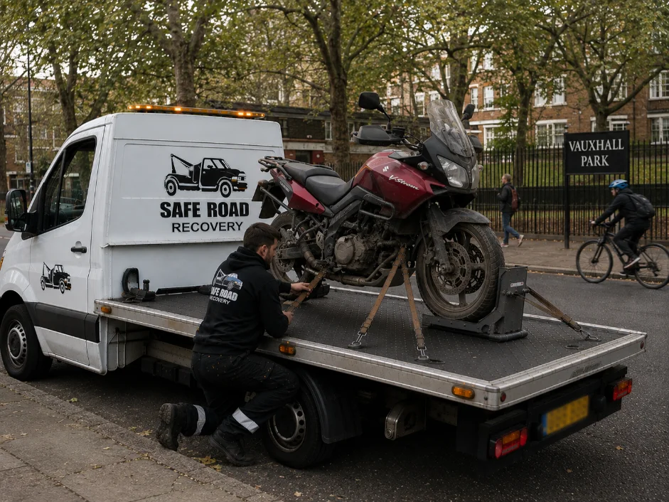 Suzuki V Strom Motorcycle Recovery Vauxhall