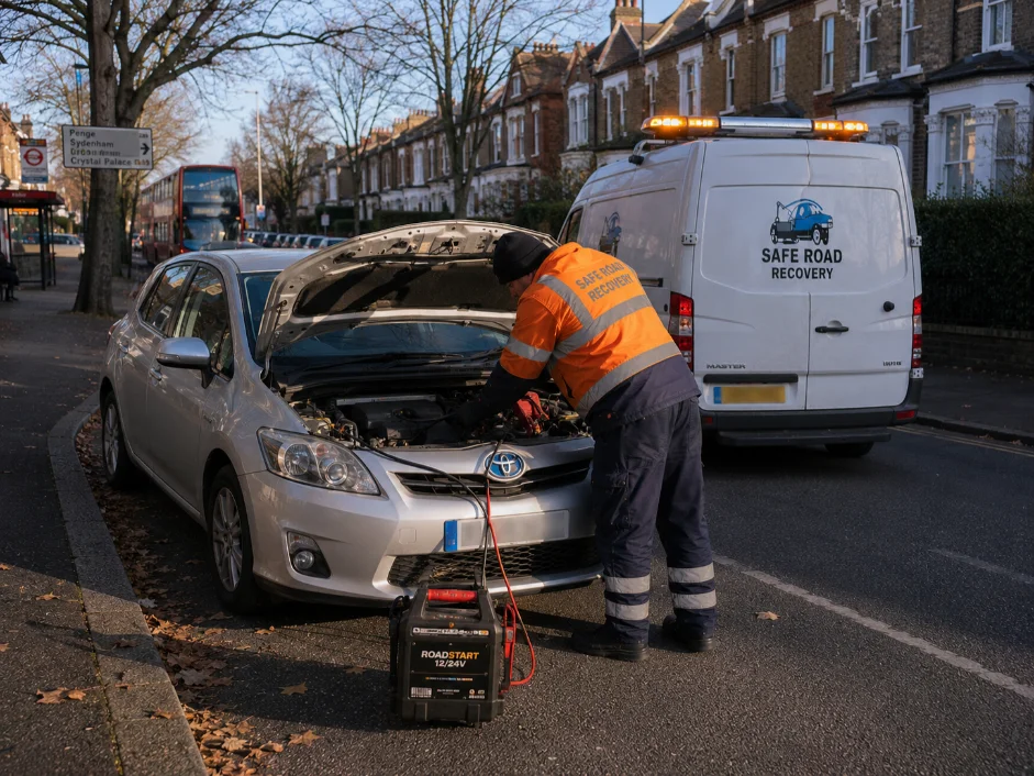 Toyota Auris jumpstart Crystal Palace London