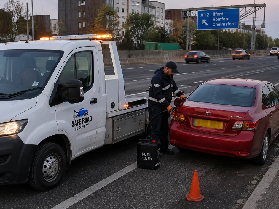 Toyota Corolla Fuel Delivery A12 Road Ilford, UK
