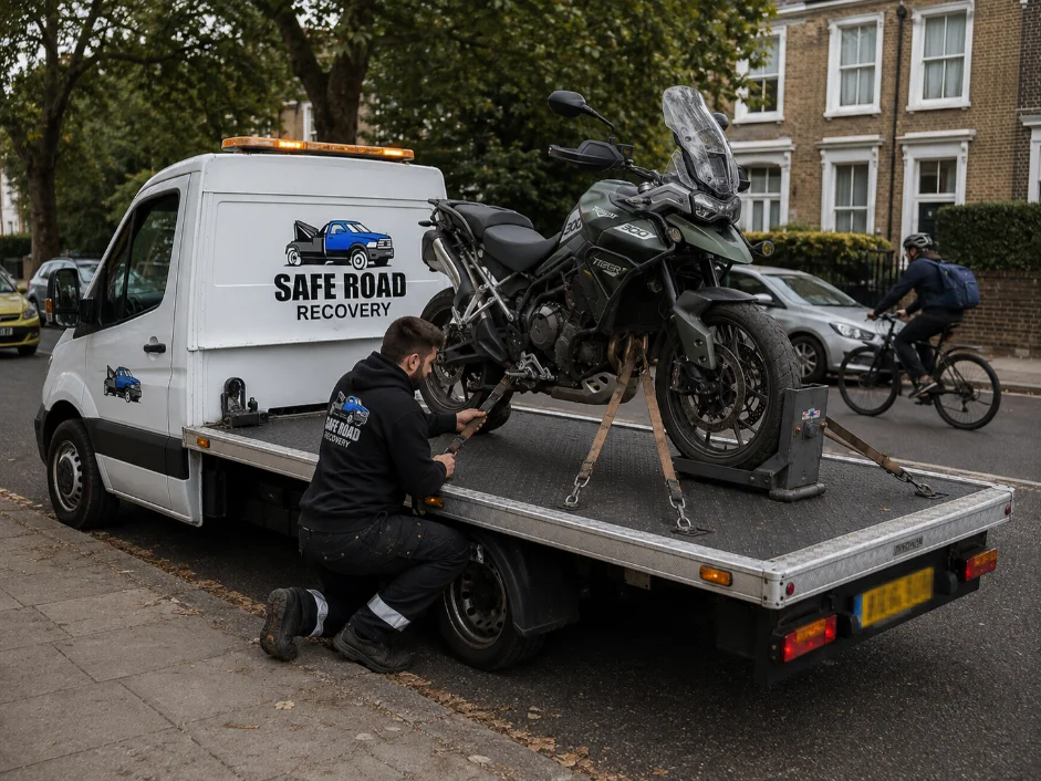 Triumph Motorcycle Recovery in Southfields