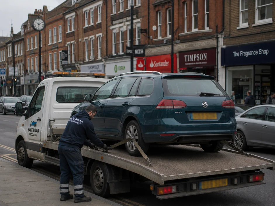 Volkswagen Golf Car recovery service in Uxbridge