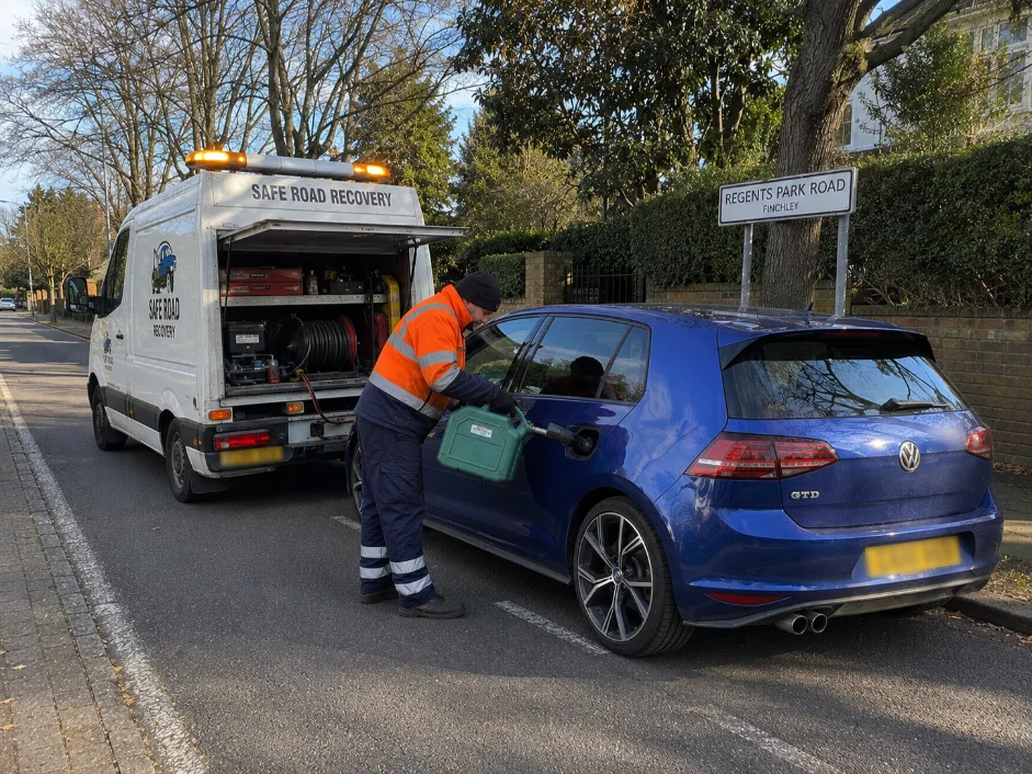 Volkswagen Golf Fuel Delivery Regents Park Road Finchley, United Kingdom