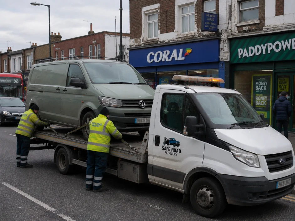 Volkswagen Transporter Van Recovery in Romford United Kingdom