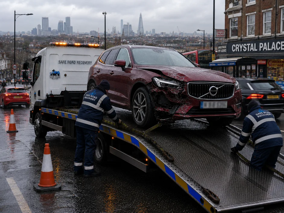 Volvo XC60 Accident Recovery in Crystal Palace in London