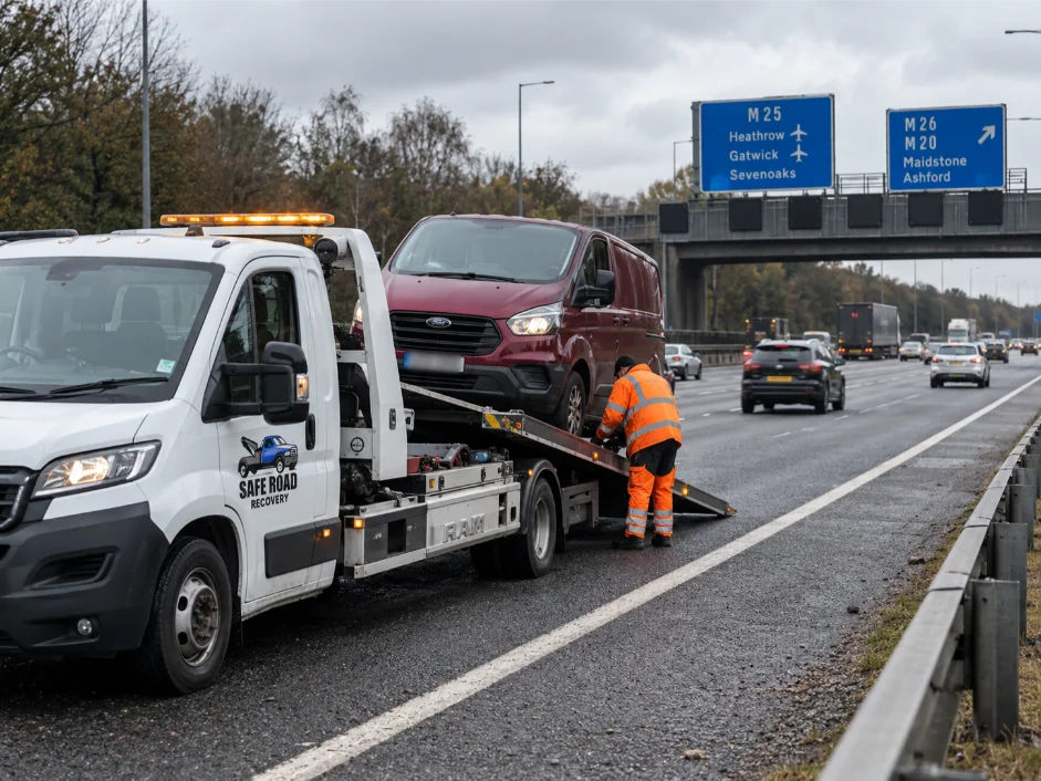 Vehicle Breakdown Recovery on M25 Motorway