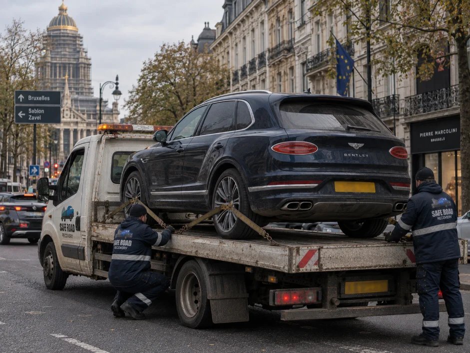 Bentley Bentayga Luxury Car Recovery in Brussels Belgium