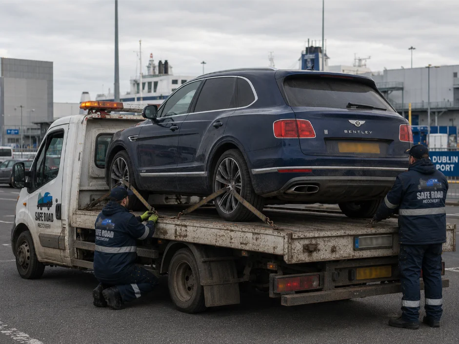 Bentley Bentayga Luxury Car Recovery Dublin Port Ireland