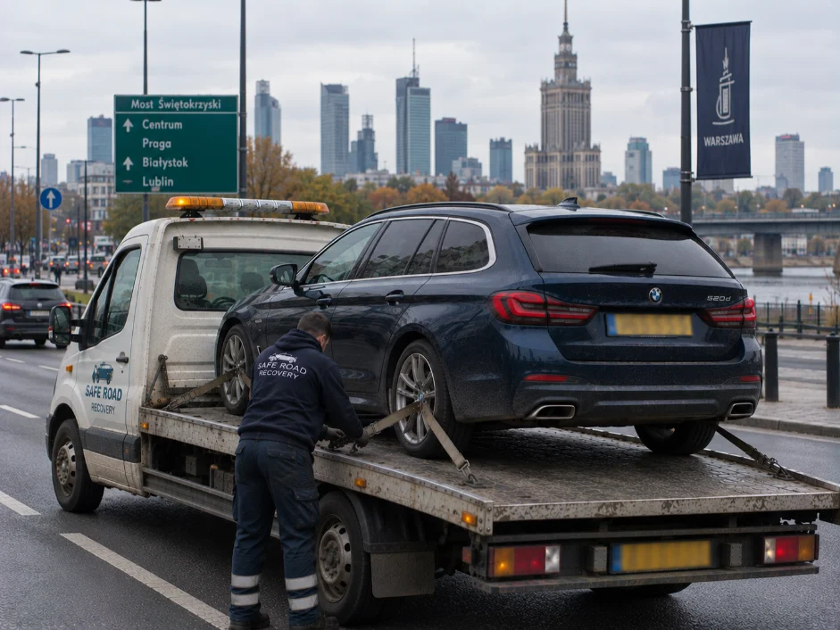 BMW 5 Series Vehicle Transport Warsaw Poland to UK