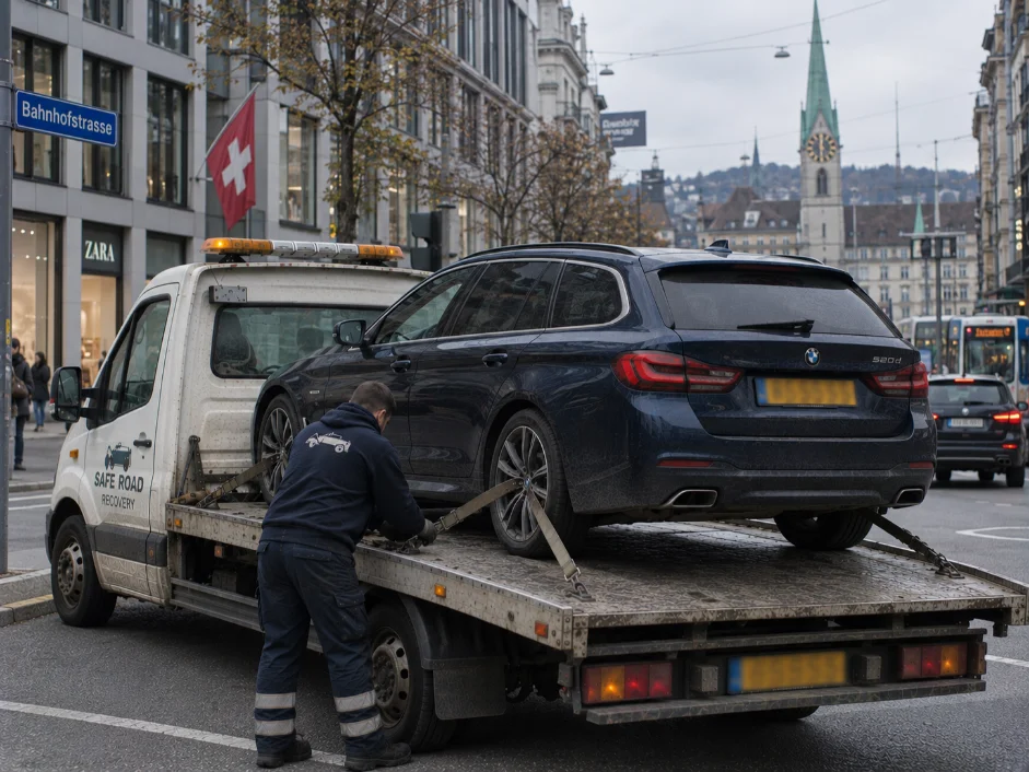 BMW 5 Series Vehicle Transportation from Zurich Switzerland to UK