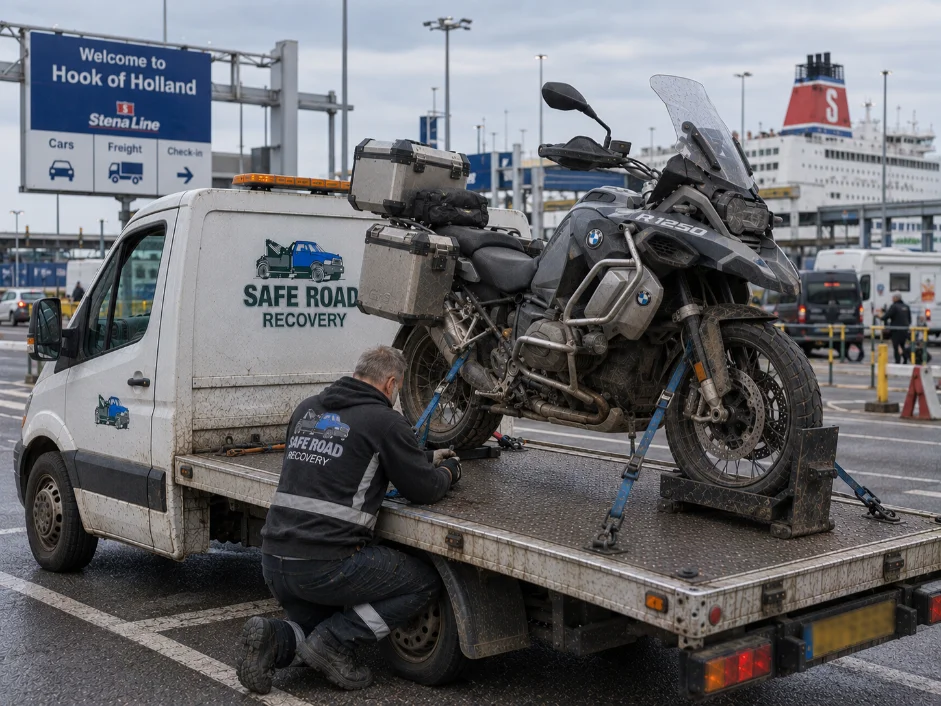 BMW R1250 GS Motorbike Towing Hook of Holland