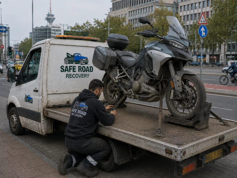 Ducati Multistrada Motorbike Towing in Dusseldorf Germany