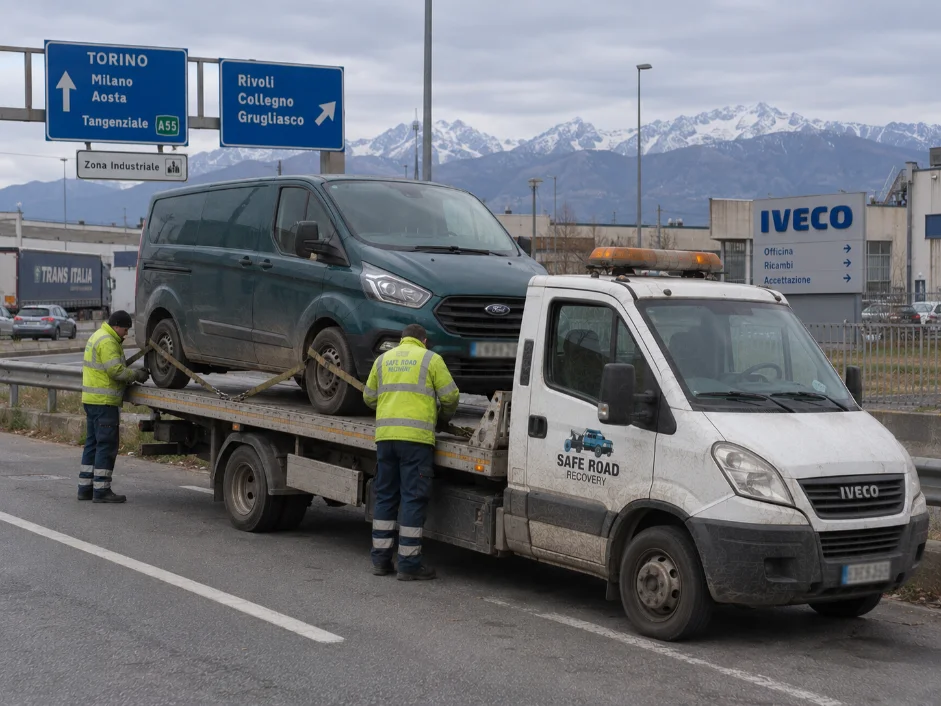 Ford Transit Custom Van Recovery Turin Italy to UK