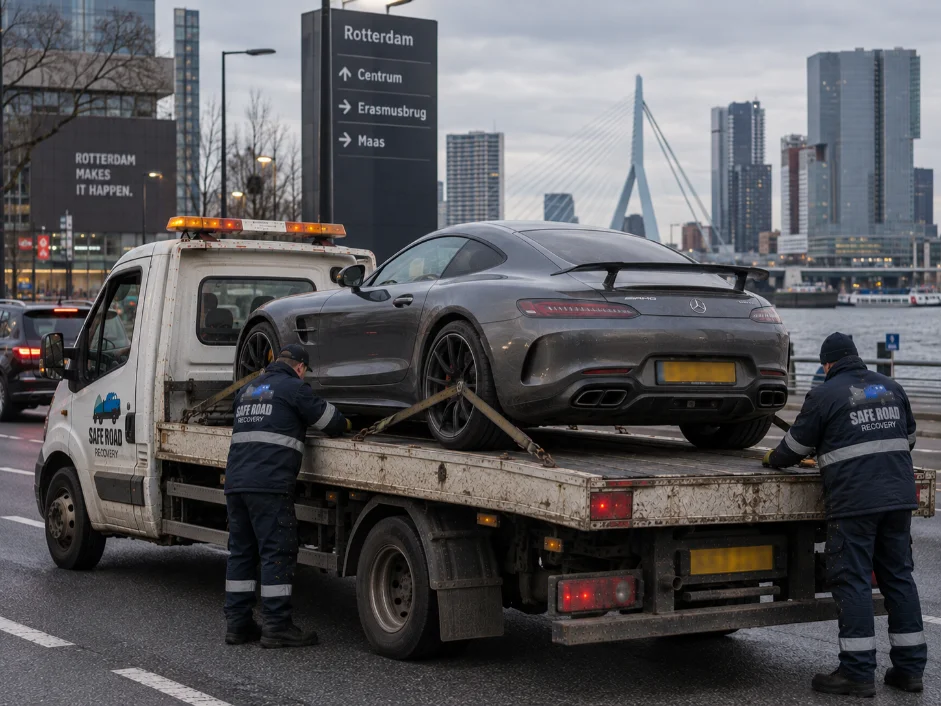 Mercedes AMG GT Luxury Car Recovery Rotterdam, Netherland to UK