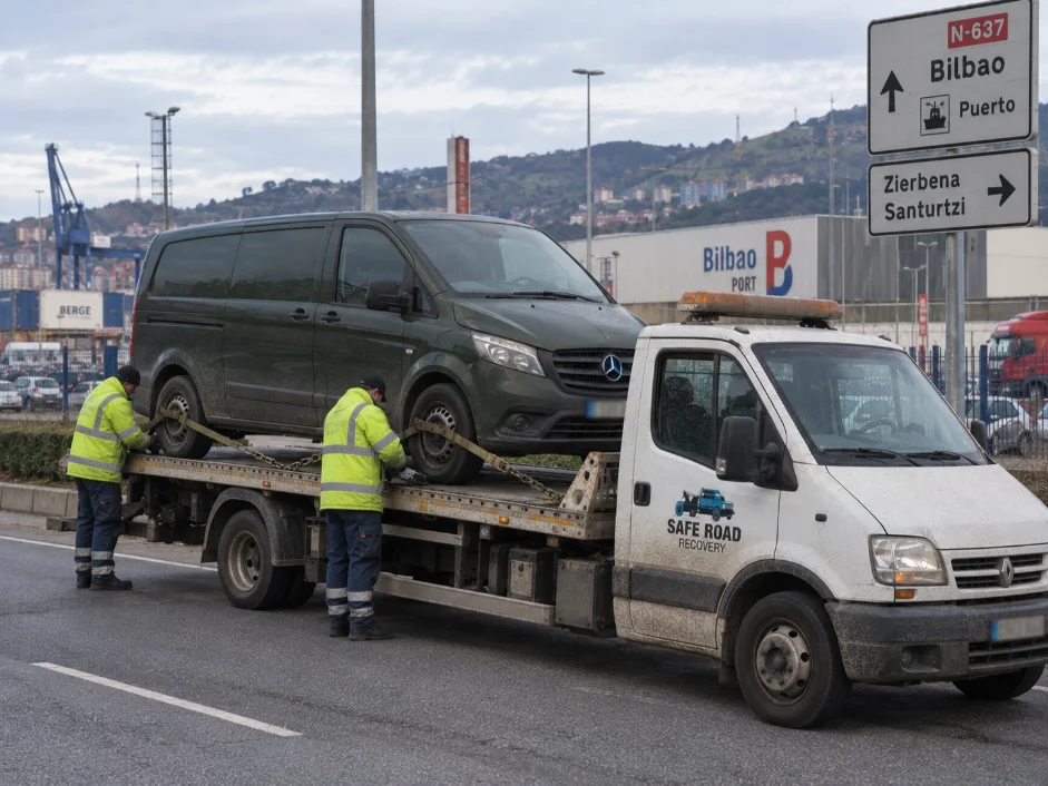 Mercedes Vito Van Recovery Bilbao from Spain to UK