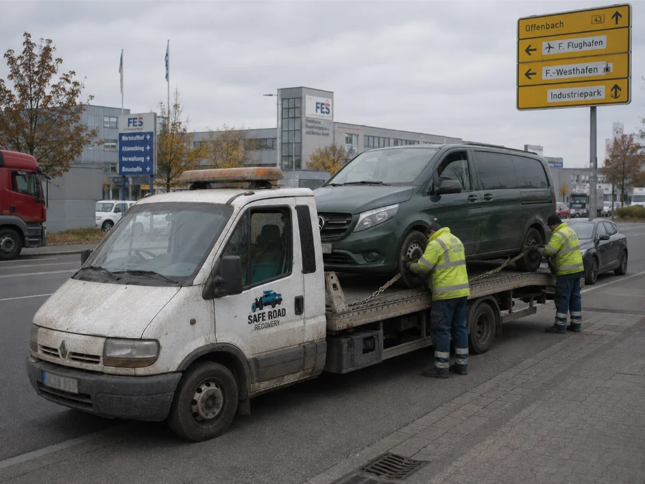 Mercedes Vito Van Recovery and transport from Frankfurt Germany to UK