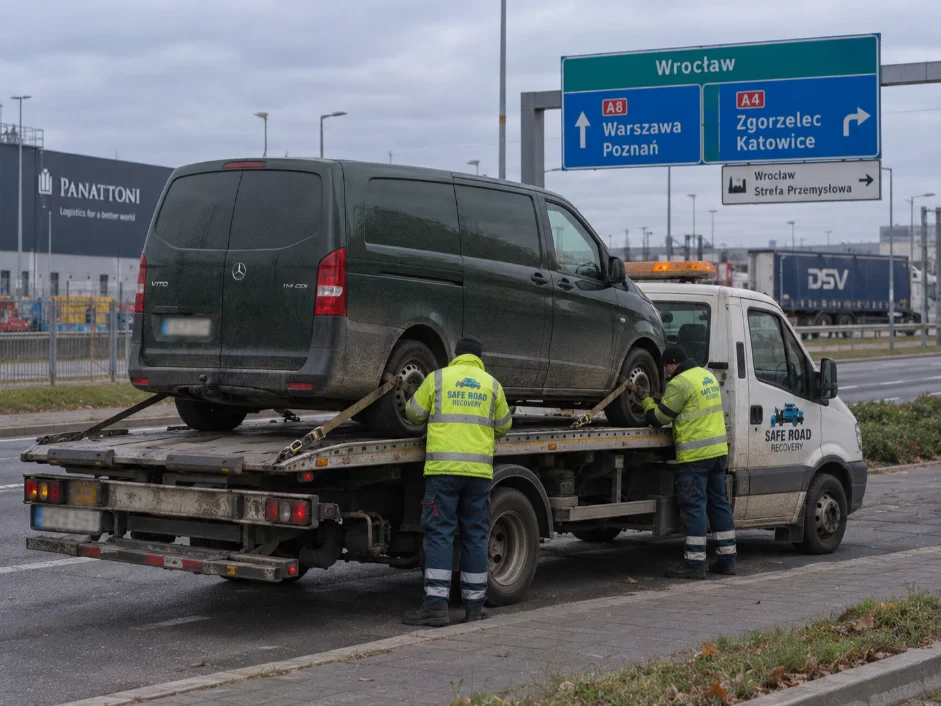 Mercedes Vita Van Recovery Wroclaw Poland to UK