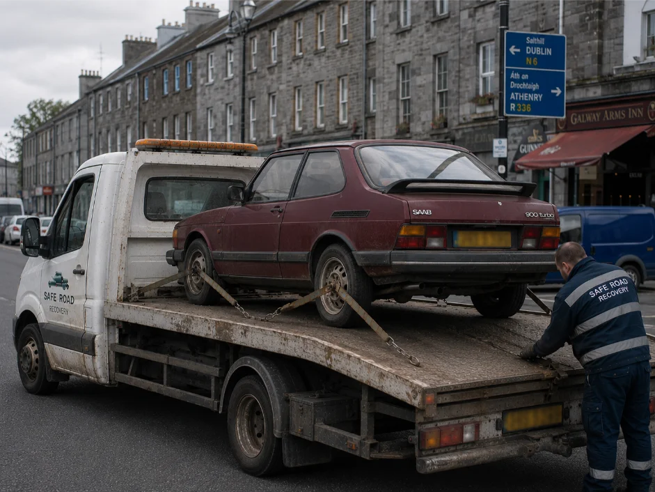 Saab 900 Classic Car Towing and Recovery in Galway, Ireland