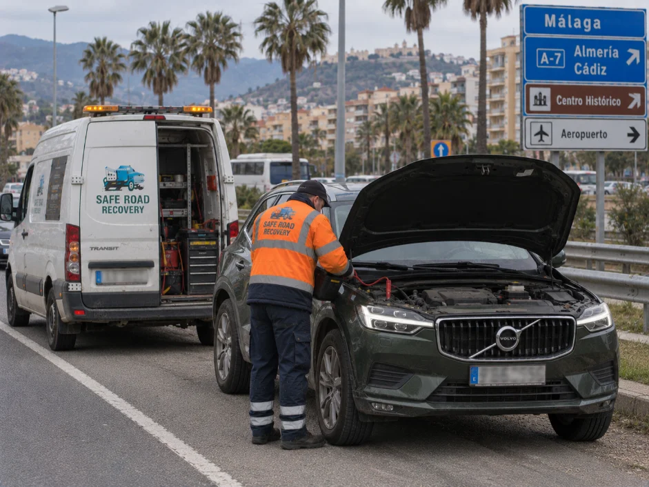 Volvo XC60 Roadside assistance Malaga Spain to UK
